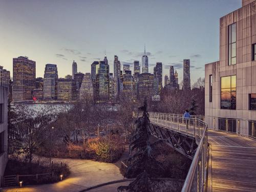 Manhattan's view from Squibb Bridge Park