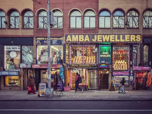 Storefronts on 74th Street, Jackson Heights