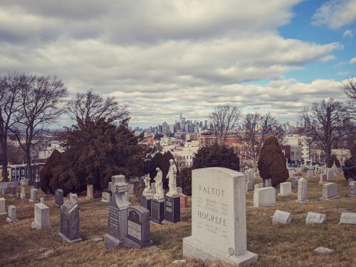 View of Lower Manhattan from the Greenwood Cemetery