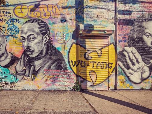 Wu-Tang Clan mural on Canal Street, Stapleton, Staten-Island, New York